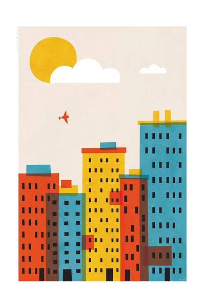 City II by TomasDesign multi panel art