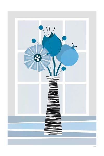 Scandinavian Décor: Flowers (Blue) by TomasDesign