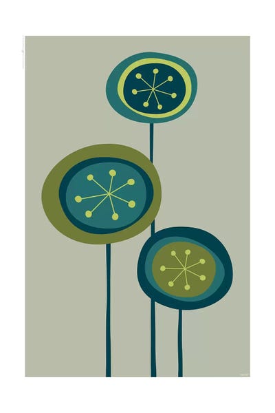 Flowers II by TomasDesign multi panel art