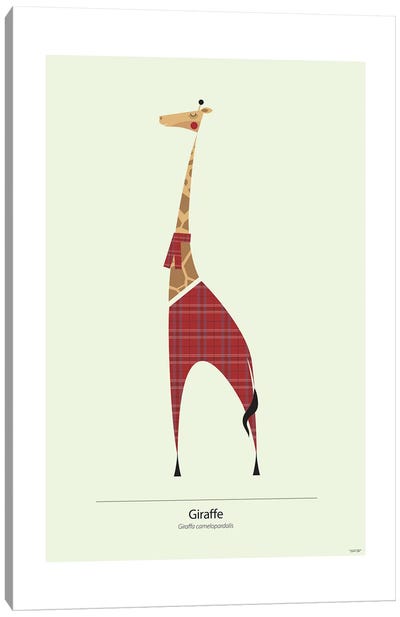 Giraffe Canvas Art Print - TomasDesign