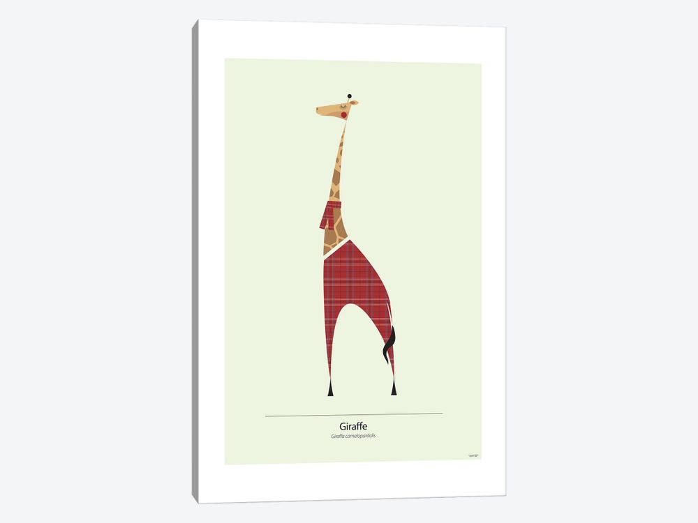 Giraffe by TomasDesign 1-piece Canvas Art Print