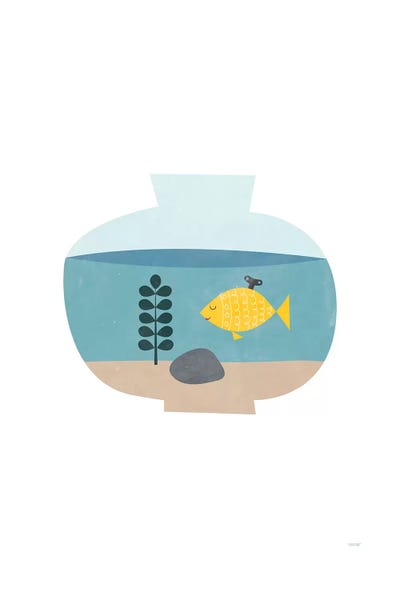Kids Ocean Life Art: Goldfish by TomasDesign