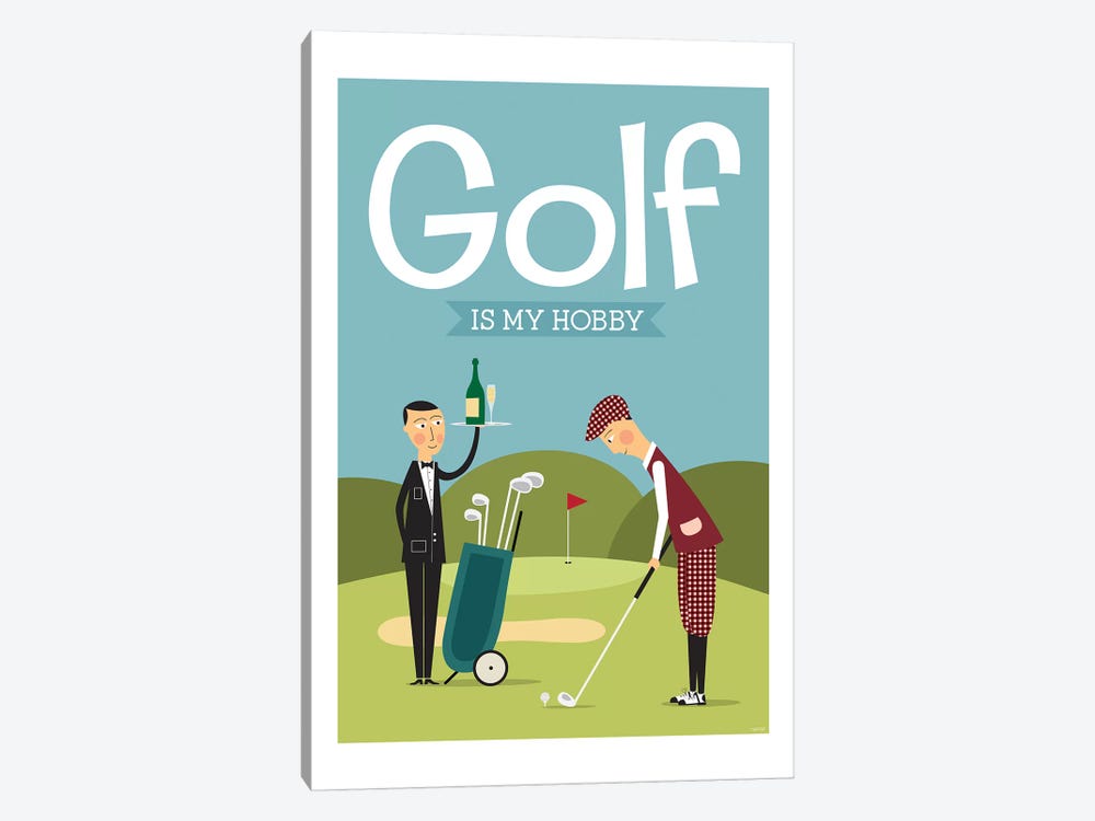 Golf by TomasDesign 1-piece Canvas Art