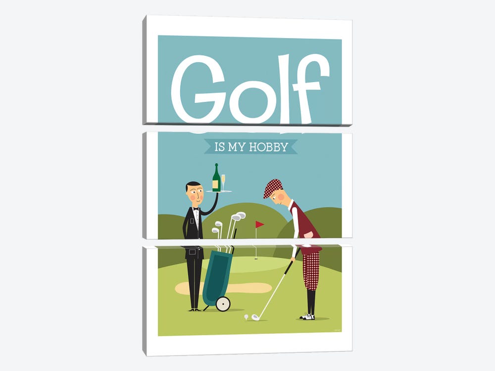 Golf by TomasDesign 3-piece Canvas Artwork