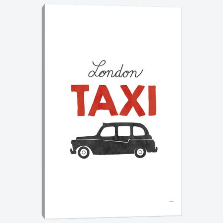 London Taxi Canvas Print #TDE43} by TomasDesign Canvas Art Print