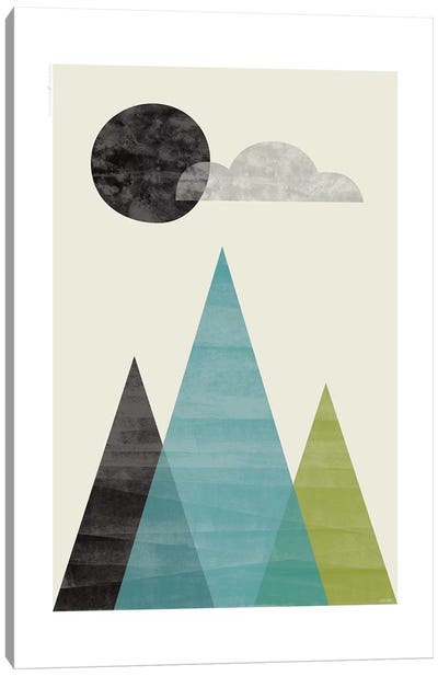 Mountains I Canvas Art Print - Scandinavian Office