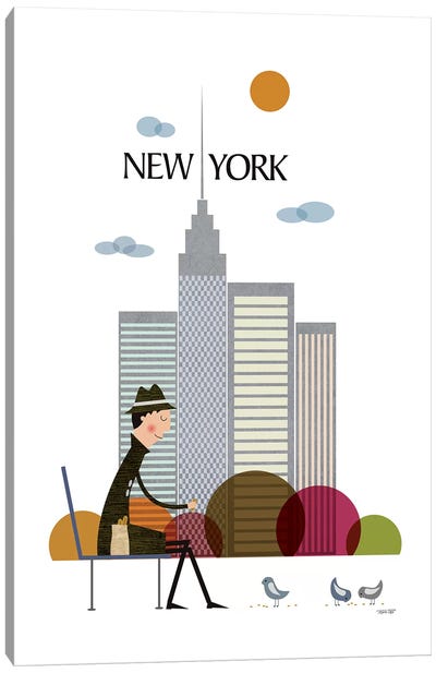 New York Canvas Art Print - TomasDesign