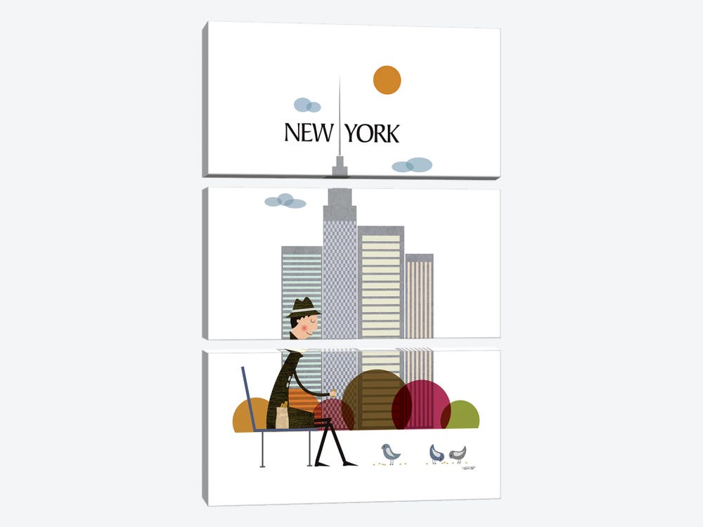 New York by TomasDesign 3-piece Canvas Print