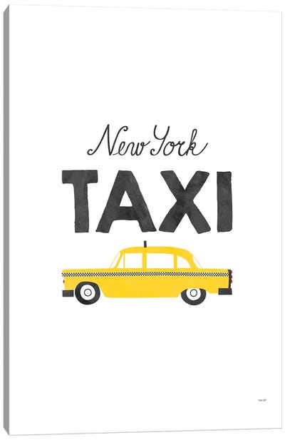 New York Taxi Canvas Art Print - TomasDesign