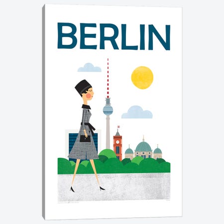 Berlin Canvas Print #TDE5} by TomasDesign Art Print