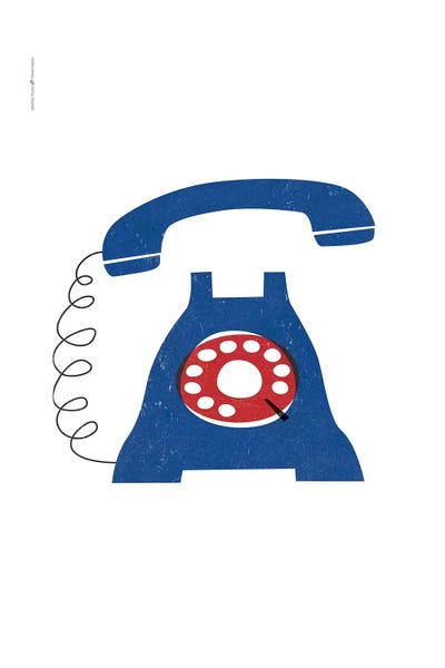 Phone (Blue) by TomasDesign framed wall art