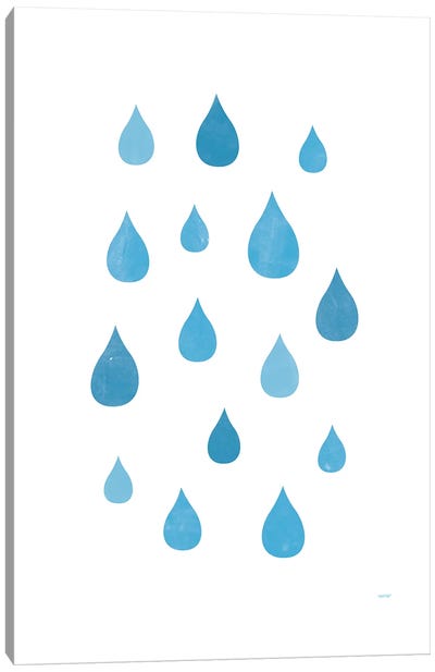Rain Canvas Art Print - TomasDesign