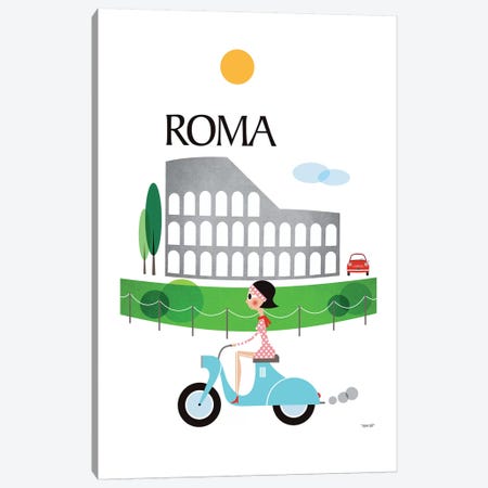 Roma Canvas Print #TDE66} by TomasDesign Canvas Art