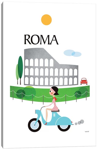 Roma Canvas Art Print - TomasDesign