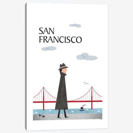 San Francisco Canvas Print #TDE67} by TomasDesign Canvas Art