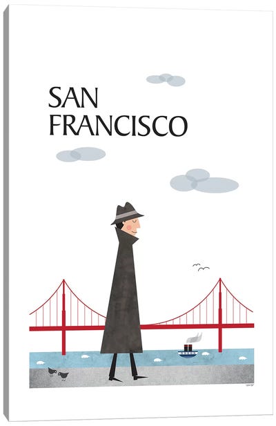San Francisco Canvas Art Print - TomasDesign