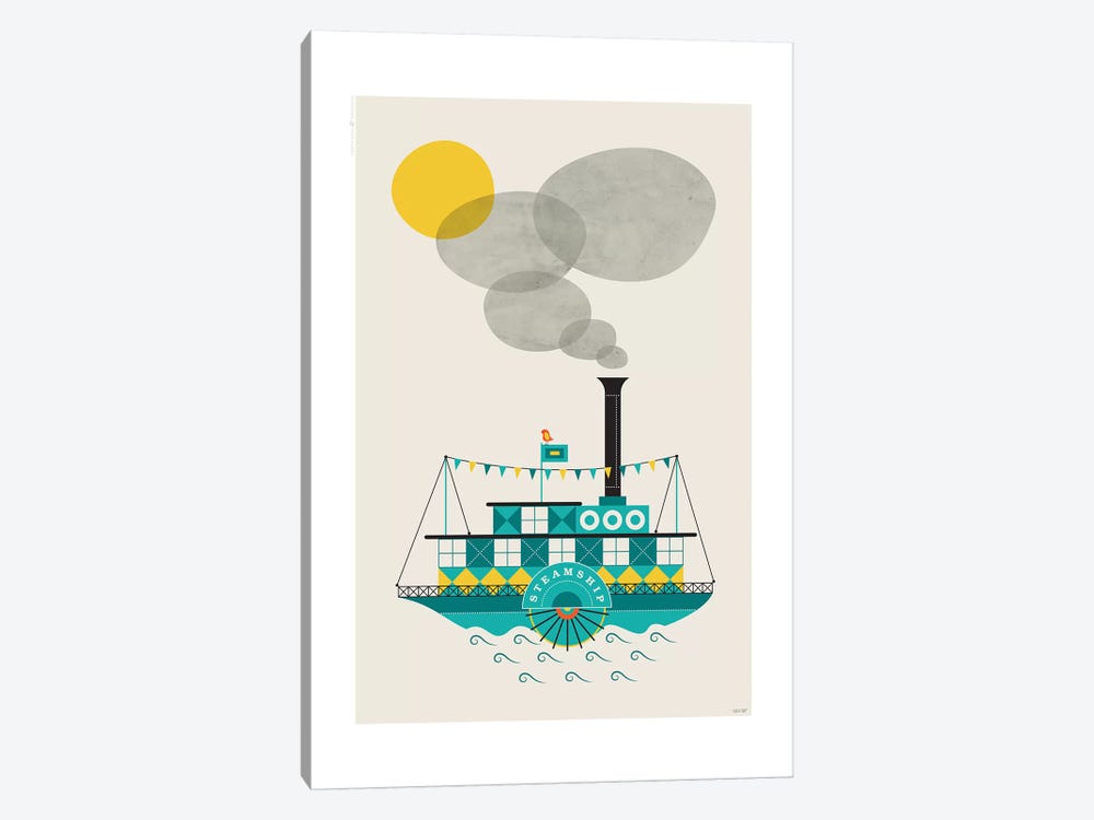 Steamship by TomasDesign 1-piece Art Print