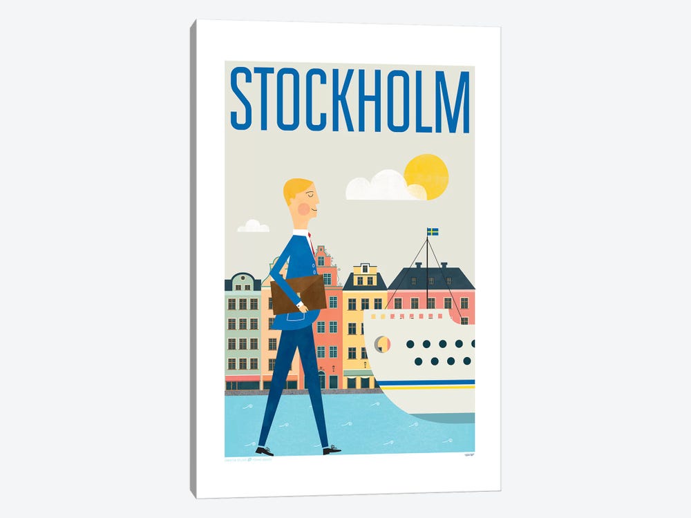 Stockholm by TomasDesign 1-piece Canvas Wall Art