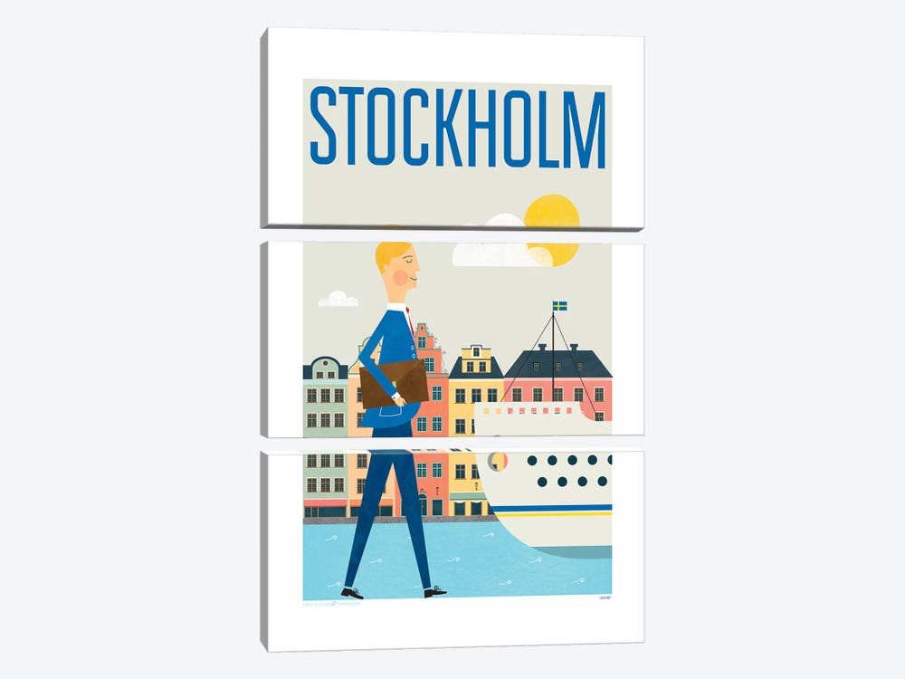 Stockholm by TomasDesign 3-piece Canvas Art