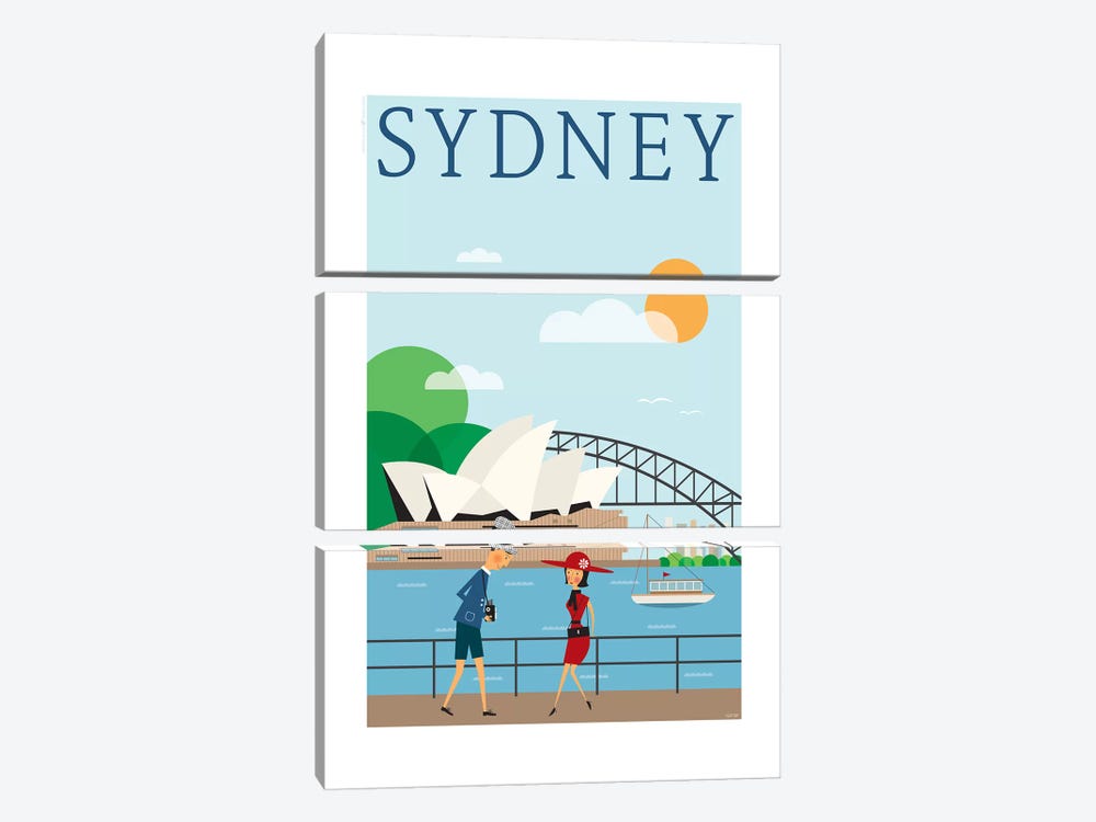 Sydney by TomasDesign 3-piece Canvas Print