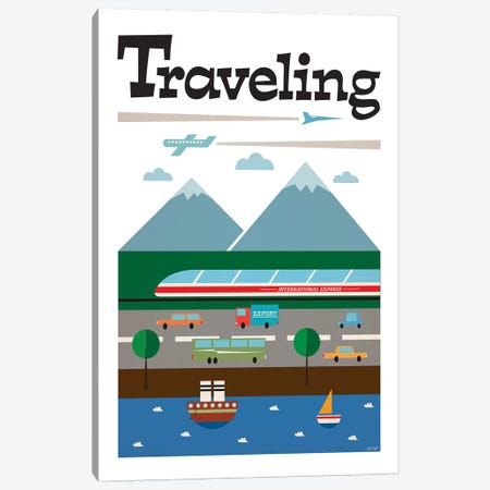 Travel Canvas Print #TDE82} by TomasDesign Art Print