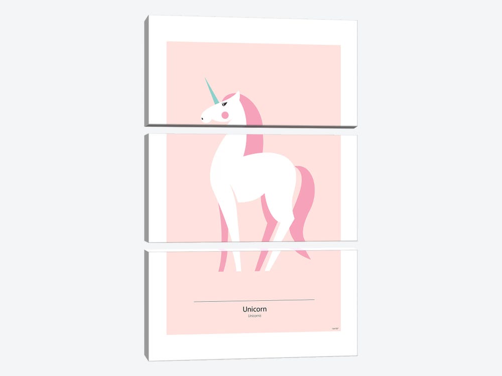 Unicorn by TomasDesign 3-piece Canvas Art Print