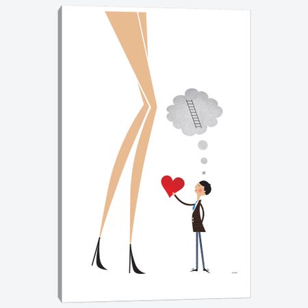 Unrequited Love Canvas Print #TDE84} by TomasDesign Canvas Art