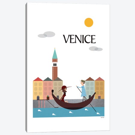 Venice Canvas Print #TDE86} by TomasDesign Canvas Art