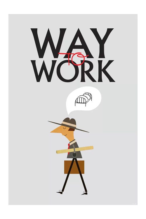 Way To Work by TomasDesign wall art