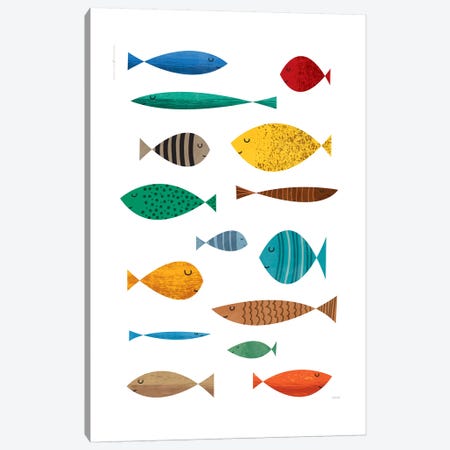 Fish Canvas Print #TDE90} by TomasDesign Canvas Artwork