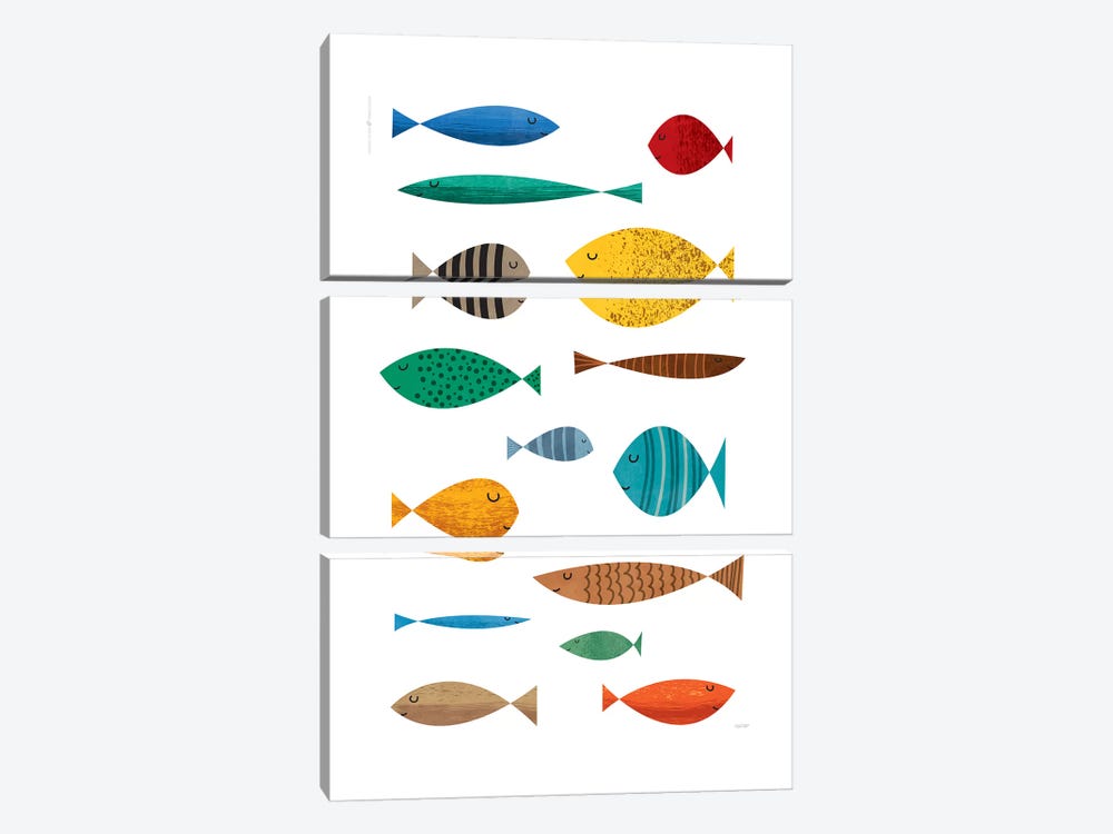 Fish by TomasDesign 3-piece Canvas Print