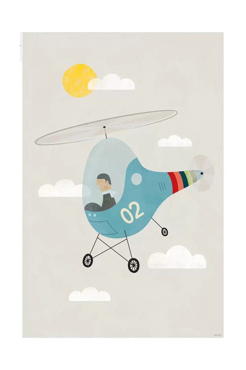 Heli by TomasDesign wall art