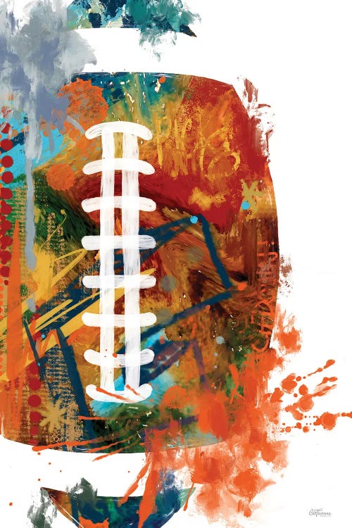Football Splash by Cat Thurman Designs wall art