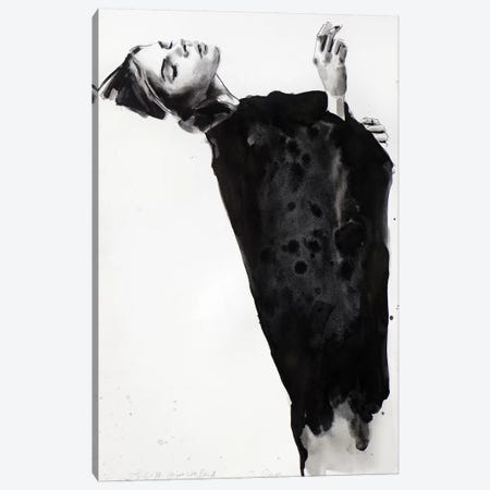 Figure With Black 6-23-14 Canvas Print #TDO19} by Thomas Donaldson Canvas Artwork