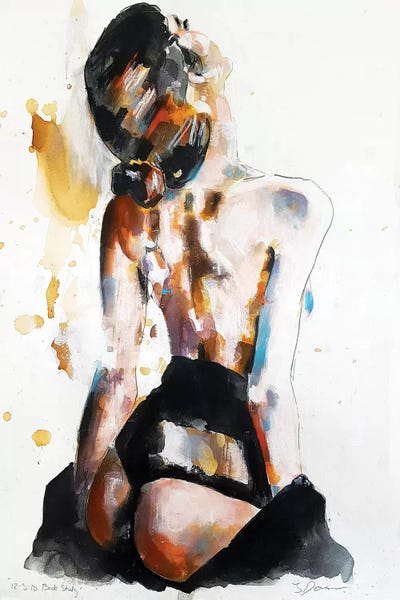 Back Study 12-3-18 by Thomas Donaldson canvas print