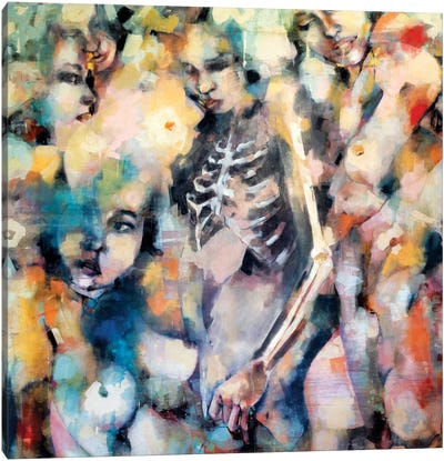 Impermanence 3-6-19 Canvas Art Print - Skeleton Art
