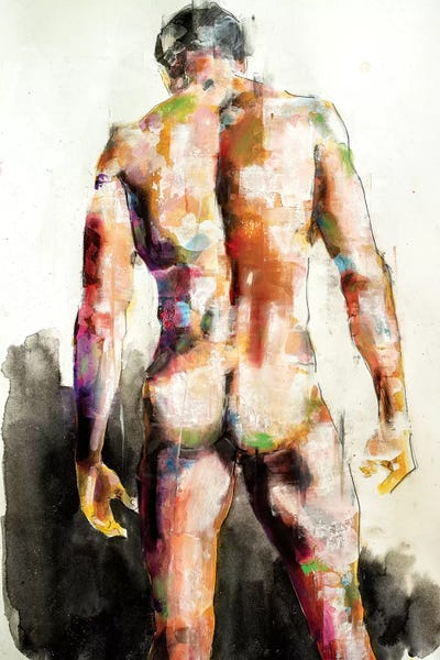 Bathroom Nudes: Male Back 7-30-19 by Thomas Donaldson