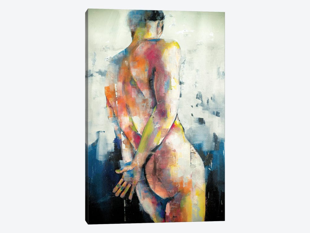 Male Back Study 11-12-19 by Thomas Donaldson 1-piece Canvas Wall Art