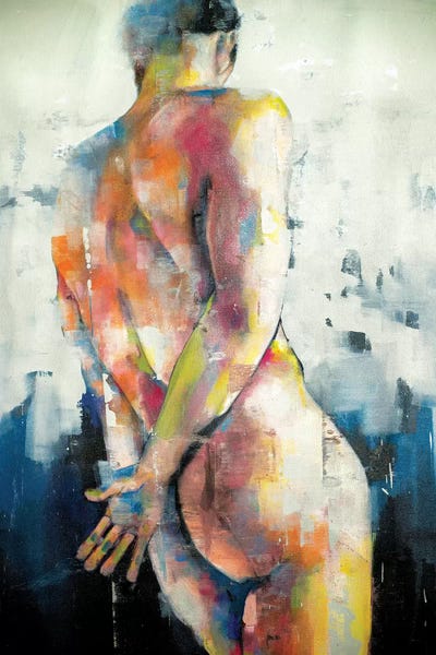 Bathroom Nudes: Male Back Study 11-12-19 by Thomas Donaldson