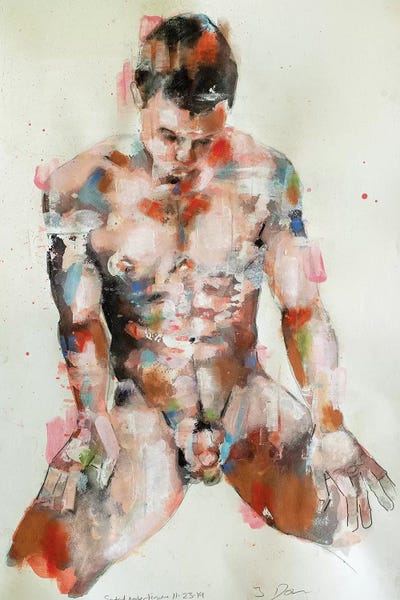 Thomas Donaldson: Seated Male Figure 11-23-19 by Thomas Donaldson