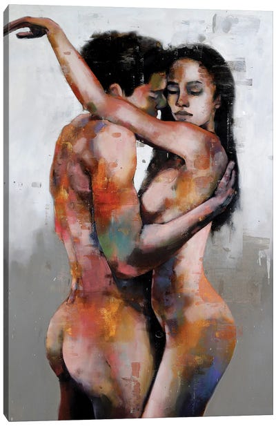 Embrace 12-5-20 Canvas Art Print - Male Nudes