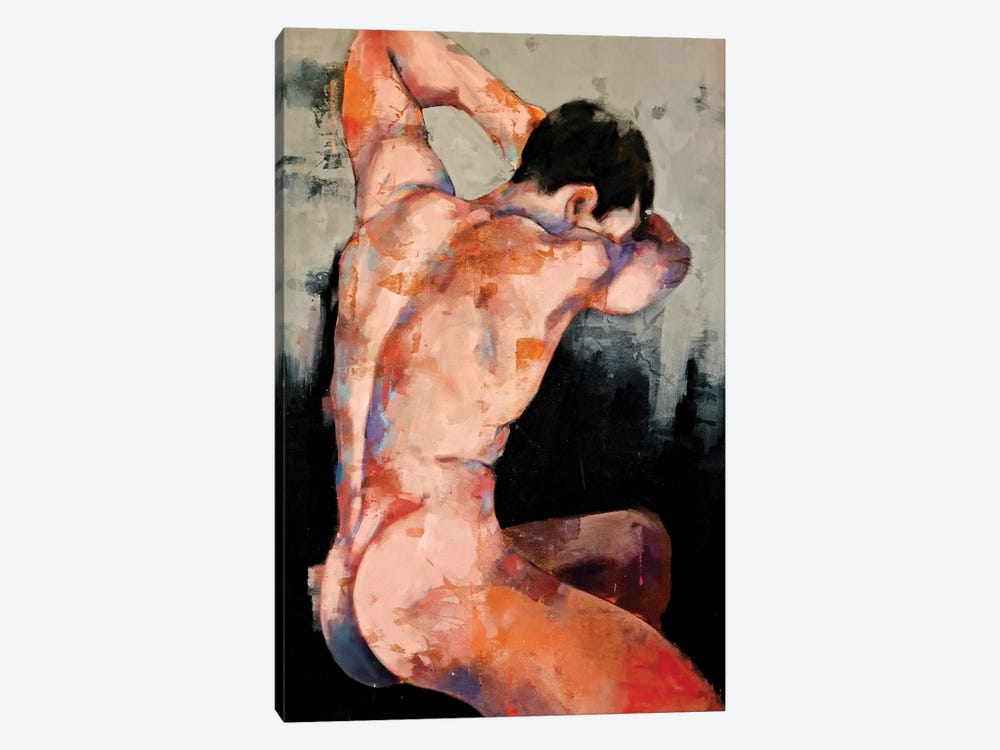 Male Back Study 12-6-20 by Thomas Donaldson 1-piece Canvas Wall Art