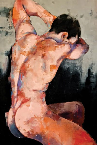 Bathroom Nudes: Male Back Study 12-6-20 by Thomas Donaldson