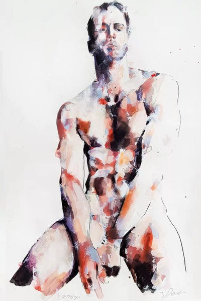 Bathroom Nudes: Figure 11-12-17 by Thomas Donaldson