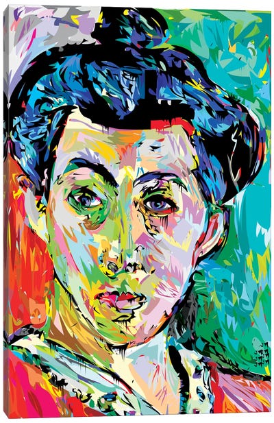 Madame M. (Homage To Henri Matisse) Canvas Art Print - Artists Like Matisse