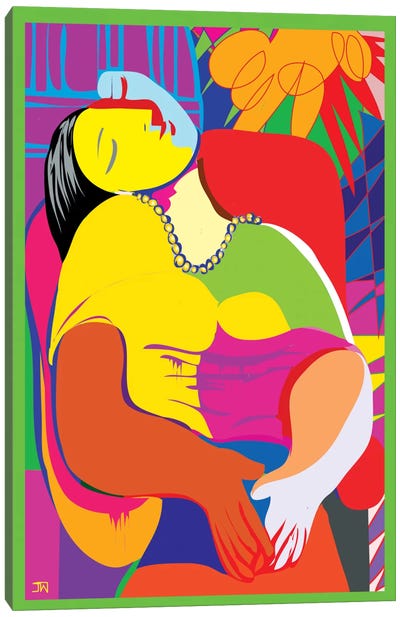 The Dream (Homage To Pablo Picasso) Canvas Art Print - TECHNODROME1