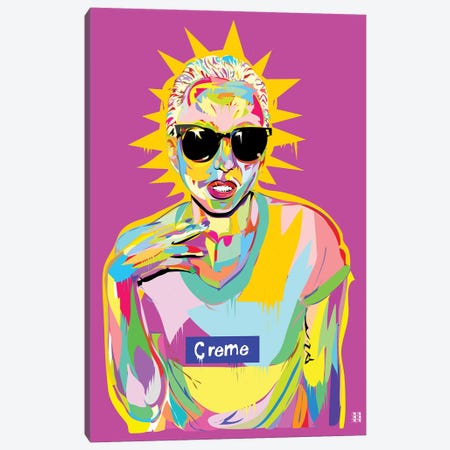 Gaga Canvas Print #TDR117} by TECHNODROME1 Art Print
