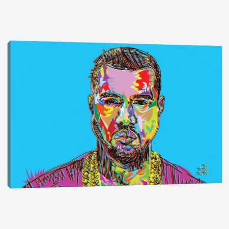Kanye Canvas Print #TDR119} by TECHNODROME1 Canvas Wall Art