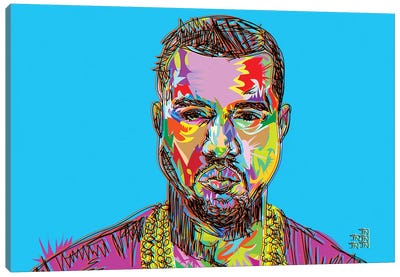 Kanye Canvas Art Print - Rap & Hip-Hop Art