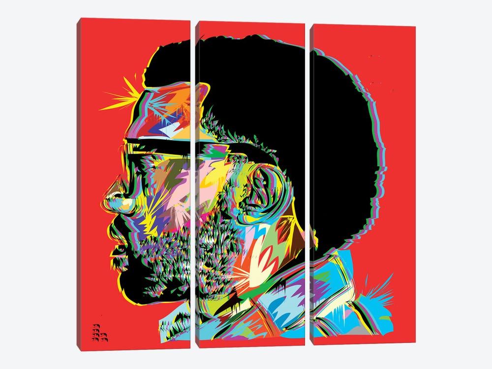 Kanye West I by TECHNODROME1 3-piece Art Print